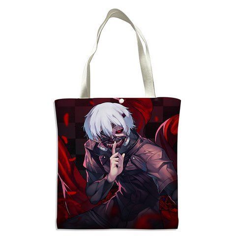 Шопер еко-сумка Токійський гуль Кен Канекі Tokyo Ghoul Kaneki Ken 33 х 37 см двосторонній 2864793111 фото
