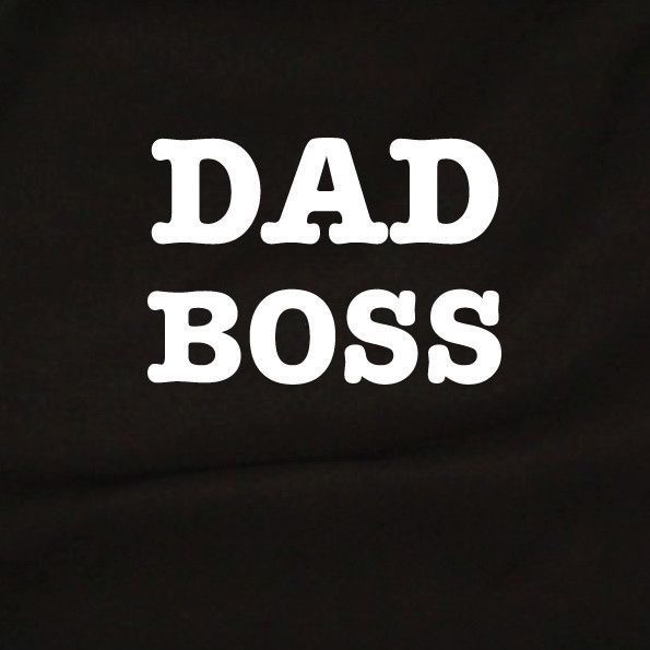 Фартук "Dad Boss", Черный, английский 2603862592 фото