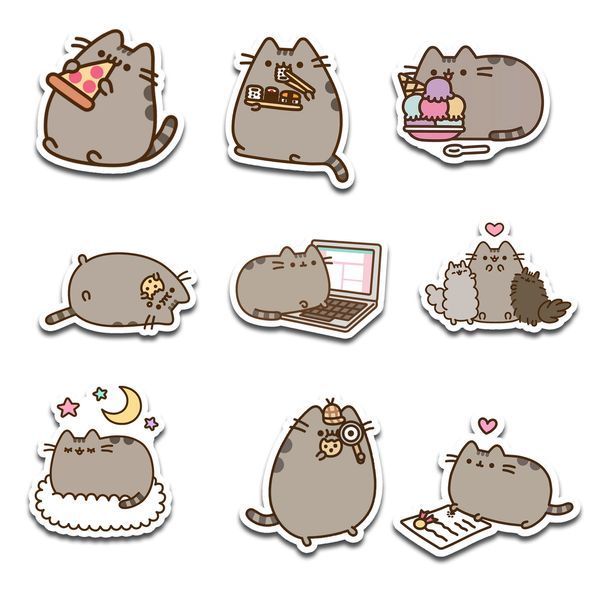 Стикерпак Набор наклеек GeekLand Пушин Pusheen 45 штук SP P 01 SP P 01 фото