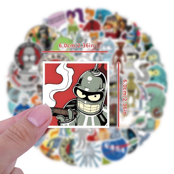 Стікерпак Футурама Набір наклейок GeekLand Futurama 55 штук X501 2940352115 фото