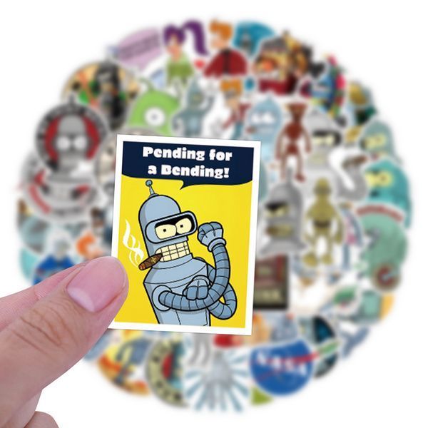 Стікерпак Футурама Набір наклейок GeekLand Futurama 55 штук X501 2940352115 фото