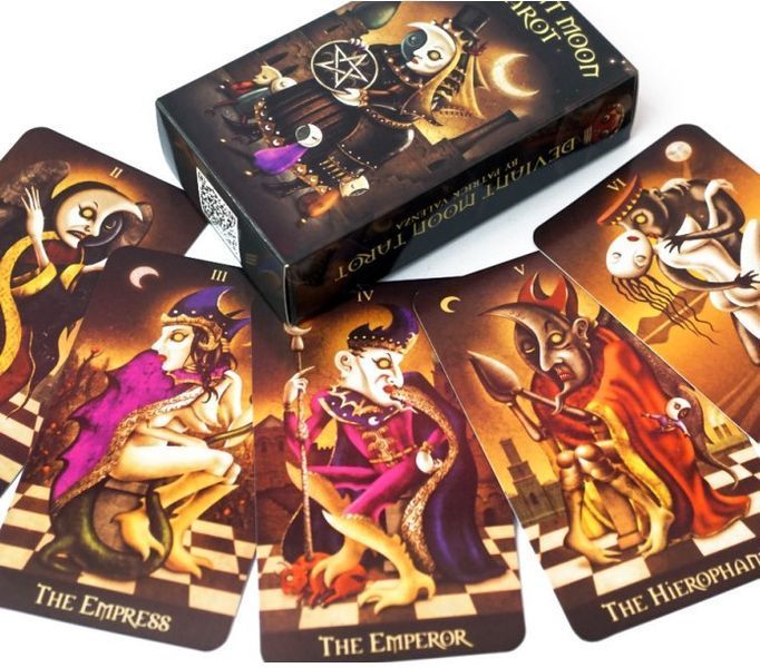 Карти Таро Божевільного Місяця Deviant moon Tarot 10.2х6 см 2531709894 фото