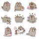 Стикерпак Набор наклеек GeekLand Пушин Pusheen 45 штук SP P 01 SP P 01 фото 3