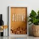 Рамка скарбничка "#offine" для пробок, Білий-коричневий, англійський 2603913924 фото 1