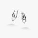 Серьги Листочек Вербочки Crystal 925 187-S09-5155s фото 1