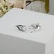 Серьги Листочек Вербочки Crystal 925 187-S09-5155s фото 4