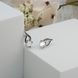 Серьги Листочек Вербочки Crystal 925 187-S09-5155s фото 3