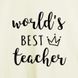 Подушка "World`s best teacher", англійська 2603878056 фото 4