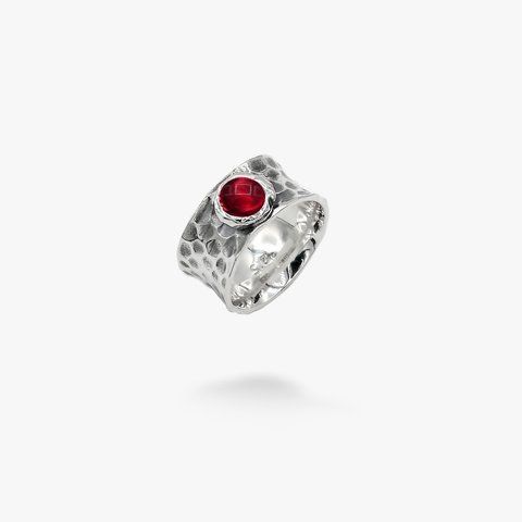 Кільце срібне Цефеїду Burgundy 6 мм 925 17.5 136-S13-5073k фото