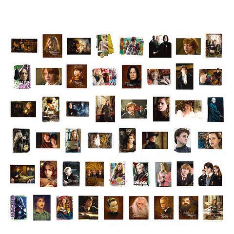 Стікерпак Гаррі Поттер Набір наклейок GeekLand Harry Potter 50 штук 2457177182 2881876021 фото