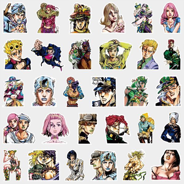 Стикерпак Невероятные приключения ДжоДжо Набор наклеек GeekLand JoJo 80 штук 2881878545 фото