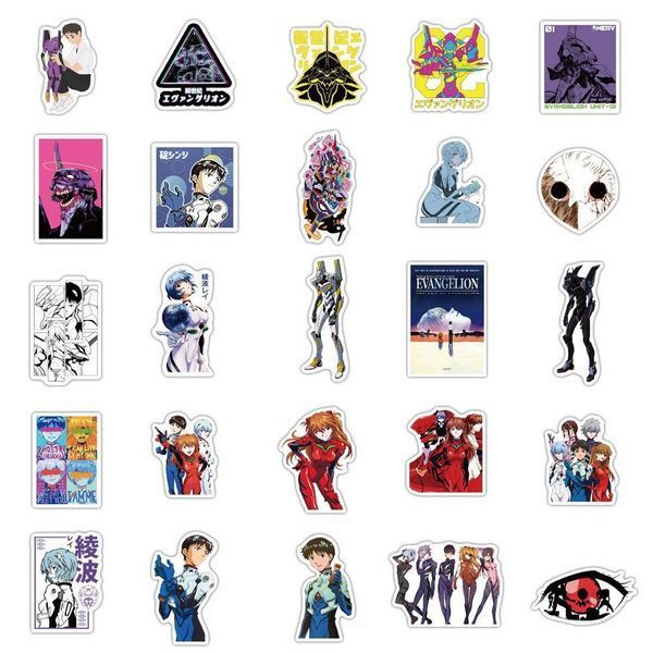 Стикерпак Евангелион Набор наклеек GeekLand Evangelion 50 штук 2881874731 фото