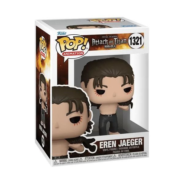 Фігурка Funko Pop Фанко Поп Ерен Йегер Eren Jaeger Атака титанів Attack on Titan 10 см AT EJ 1321 AT EJ 1321 фото
