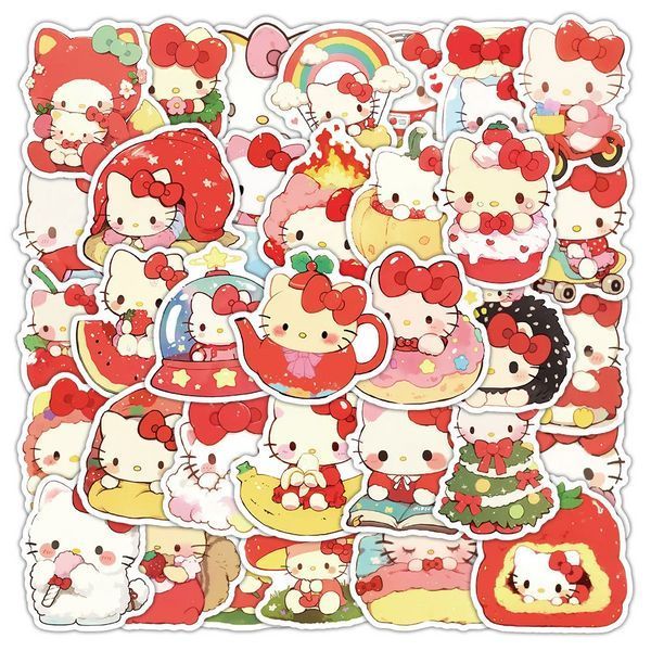 Стікерпак Набір наклейок GeekLand Hello Kitty Хелло Кітті 55 штук SP HK 03 2881878522 фото