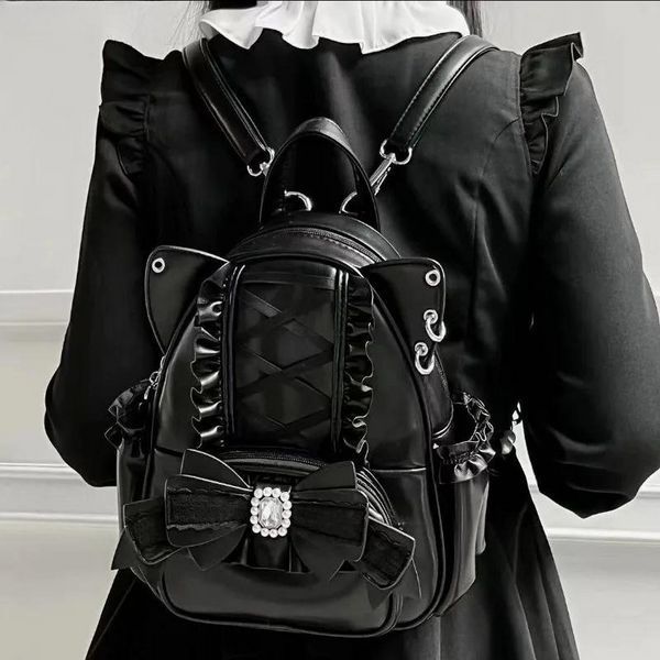 Рюкзак в стиле Лолита Розовый Lolita&nbsp;Backpack Pink 25x20x9 см 2792107197 фото