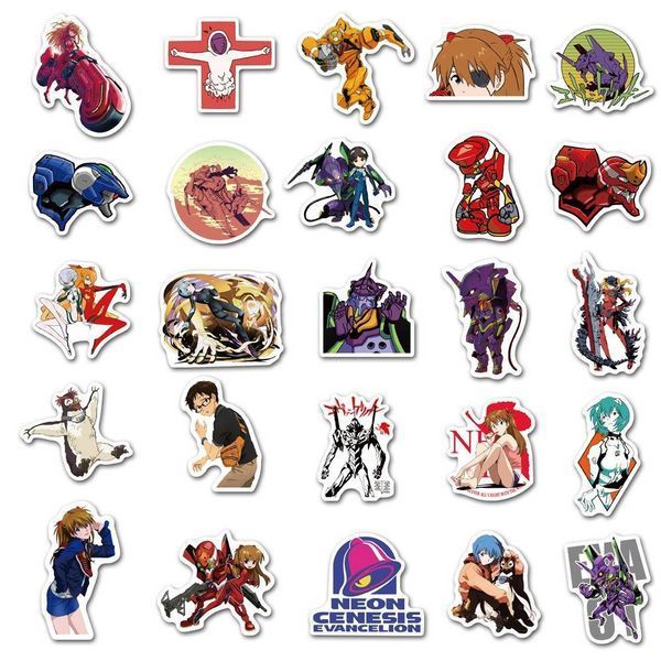 Стикерпак Евангелион Набор наклеек GeekLand Evangelion 50 штук 2881874731 фото