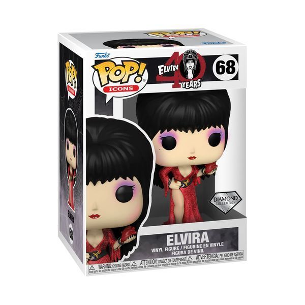 Фигурка Funko Pop Diamond Фанко поп 40th Anniversary Elvira 40-я годовщина Эльвира 10 см 40A E 68 40A E 68 фото