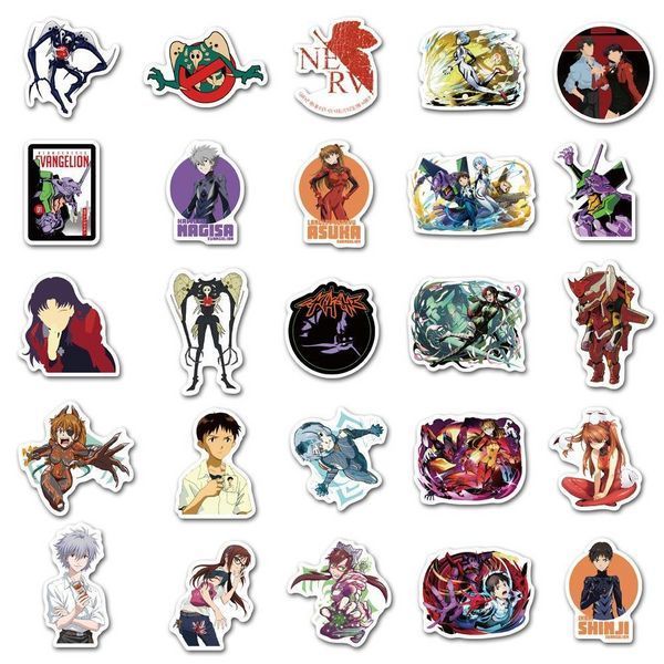 Стикерпак Евангелион Набор наклеек GeekLand Evangelion 50 штук 2881874731 фото