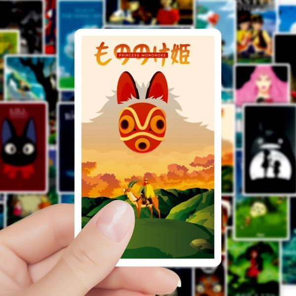 Стикерпак Набор наклеек GeekLand Работы Хаяо Миядзаки Тоторо Hayao Miyazaki 50 штук 2881880164 фото