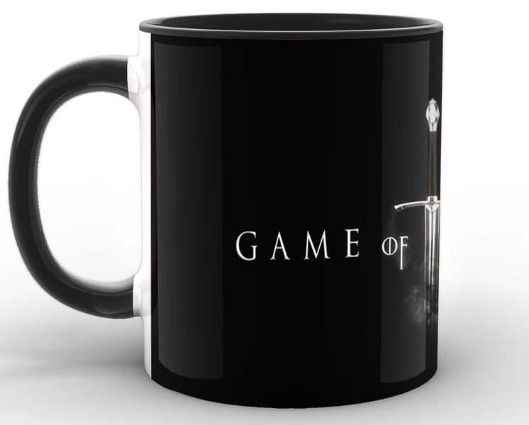 Кухоль GeekLand Game of Thrones Гра Престолів напис GT.02.020 Чорний GT.02.020 фото