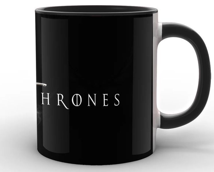 Кухоль GeekLand Game of Thrones Гра Престолів напис GT.02.020 Чорний GT.02.020 фото