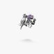 Брошка-значок срібний птах Соловейко Amethyst 925 Zirkon 2508339944 фото 2