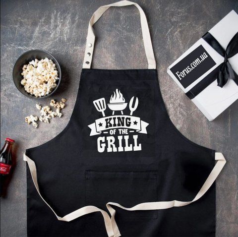 Фартух King of the grill (Чорний) 1990762575 фото