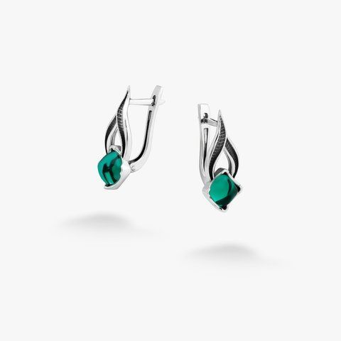 Сережки Листочок Вербочки Sea Breeze 925 187-S10-5155s фото
