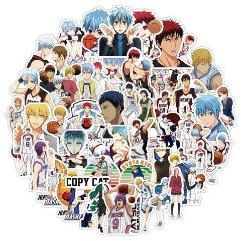Стикерпак Баскетбол Куроко Набор наклеек GeekLand Kuroko's Basketball 50 штук 2881874865 фото