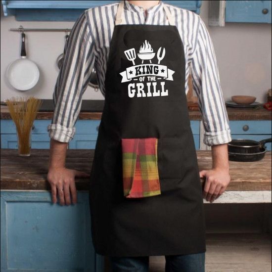 Фартух King of the grill (Чорний) 1990762575 фото