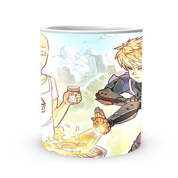 Кружка GeekLand Ванпанчмен One Punch Man Сайтама та Дженос OPM 02.28 1757909910 фото
