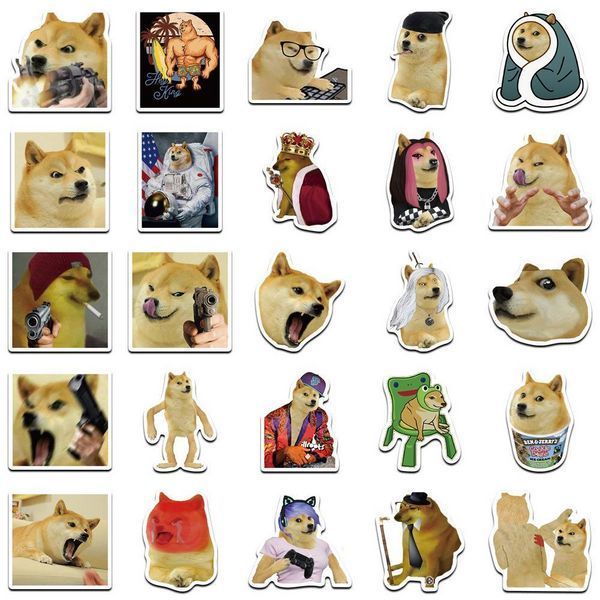 Стикерпак мем с Сиба-Ину Доге Набор наклеек GeekLand Doge 50 штук 2881874812 фото