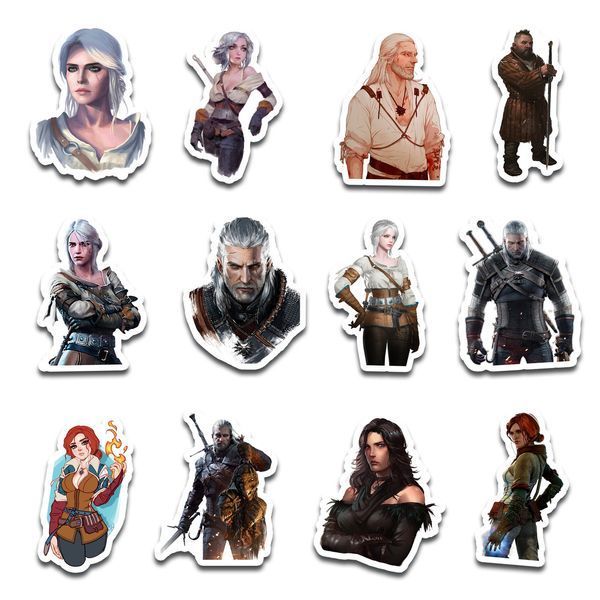 Стикерпак Набор наклеек GeekLand Ведьмак The Witcher 45 штук SP TW 01 SP TW 01 фото
