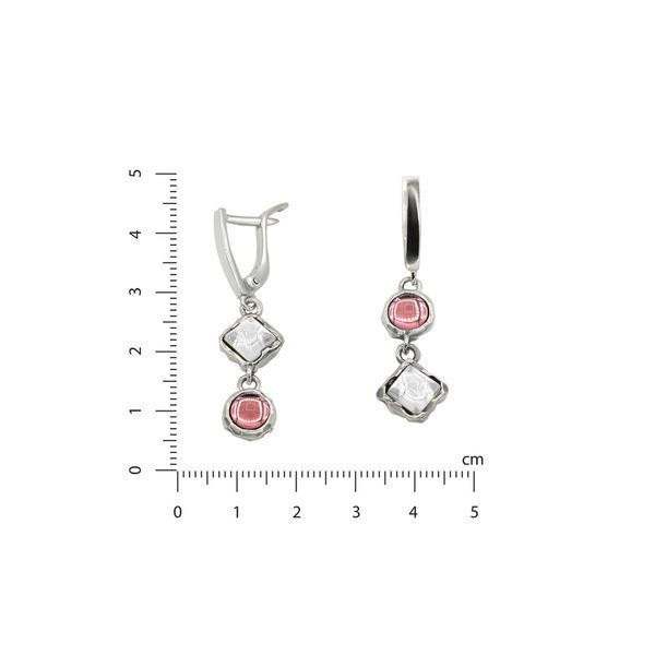 Серьги Лириды mix Light Amethyst 925 70-S01-5065s фото