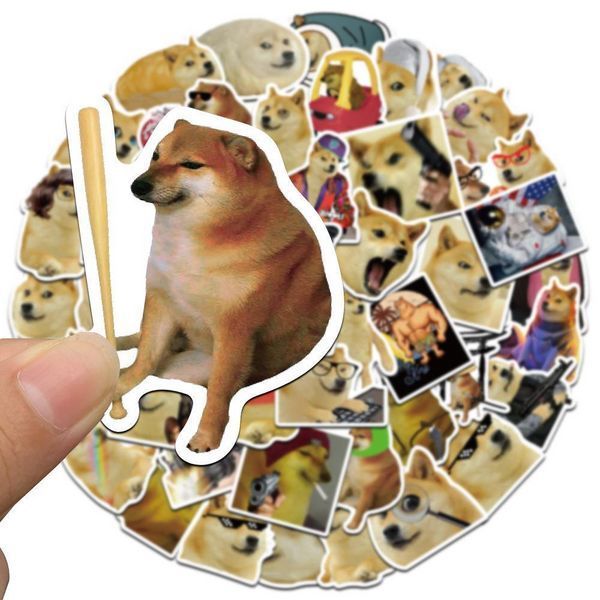 Стикерпак мем с Сиба-Ину Доге Набор наклеек GeekLand Doge 50 штук 2881874812 фото