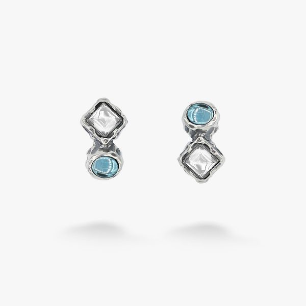 Сережки срібні Ліриди Aqua Bohemia 925 7-11104S006-5011s фото