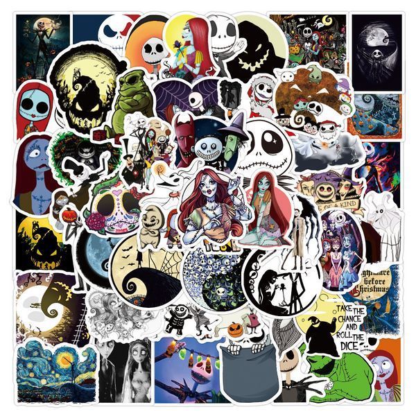 Стікерпак Набір наклейок GeekLand Ніч перед Різдвом The Nightmare Before Christmas 50 штук 2881874394 фото