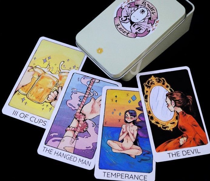 Карты Таро Бритта Третий глаз Third Eye Taro в металлической коробке 2569389148 фото