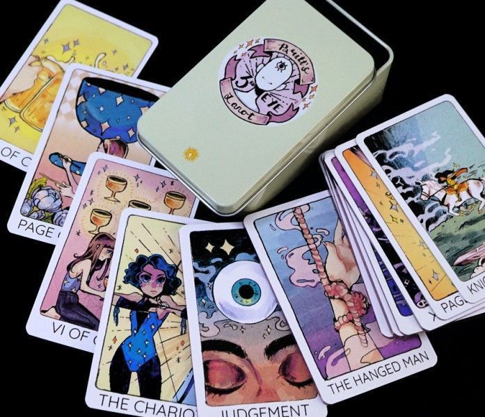 Карты Таро Бритта Третий глаз Third Eye Taro в металлической коробке 2569389148 фото