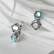 Сережки срібні Ліриди Aqua Bohemia 925 7-11104S006-5011s фото 1