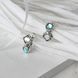 Сережки срібні Ліриди Aqua Bohemia 925 7-11104S006-5011s фото 4