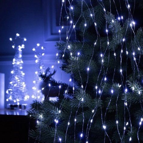 Гірлянда світлодіодна роса кінський хвіст дроту 400 LED (Білий) від USB 127868 фото