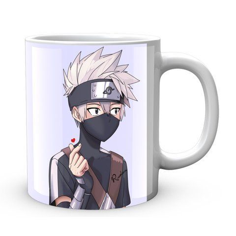 Кружка Geek Land белая Наруто Naruto Какаши Сердечко пальцами NA.02.308 NA.02.308 фото
