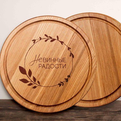 Доска для нарезки "Невинные радости", 30 см, русский 2603864342 фото