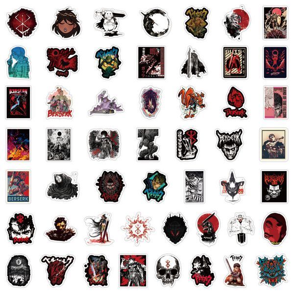 Стикерпак Берсерк Набор наклеек GeekLand Berserk 100 штук 2881874866 фото