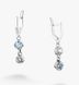 Серьги серебряные с подвесками Лириды mix Голубой Топаз 925 Zirkon 2749348268 фото 1