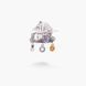 Брошь серебряная с подвесками Хатка Mini Amethyst 925 Gold 237-SG23-5228b фото 4