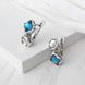 Сережки Ліриди Dark Aquamarine 925 7-11104S05-5011s фото 3
