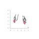 Серьги Листочек Вербочки Rose Opal 925 187-S12-5155s фото 2