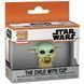 Фігурка-брелок Funko Pop Мандалорець The Child with Cup Малюк Йода з чашкою 4см FP SWM 48 FP SWM 48 фото 2